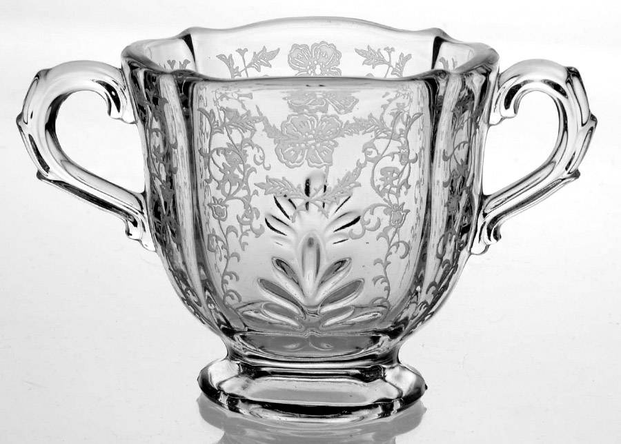 Shirley Individual Footed Sugar (Baroque Shape) by Fostoria-1