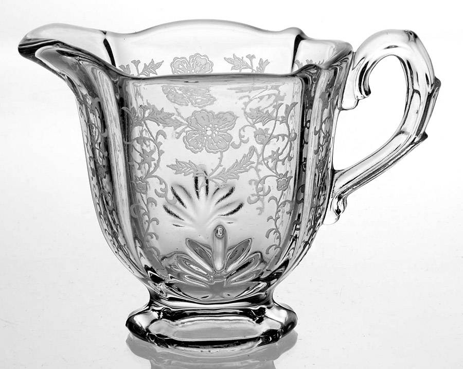 Shirley Individual Footed Creamer (Baroque Shape) by Fostoria-1