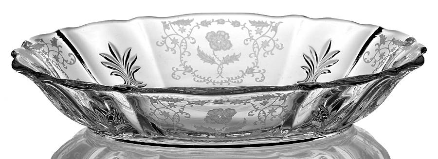 Shirley 9" Oval Vegetable Bowl (Baroque Shape) by Fostoria-1