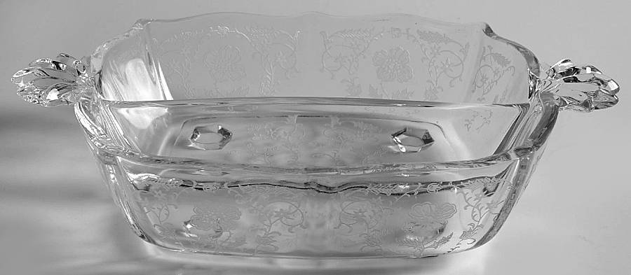 Shirley 2 Part Handled Relish (Baroque Shape) by Fostoria-1
