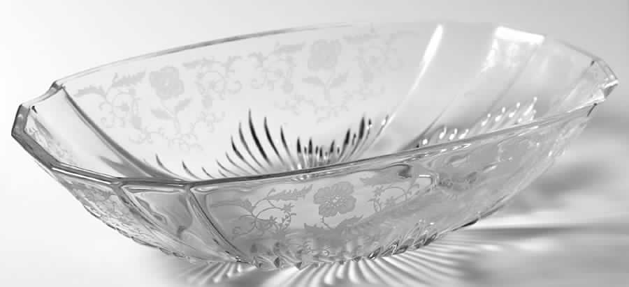 Shirley Oval Flame Bowl by Fostoria-1