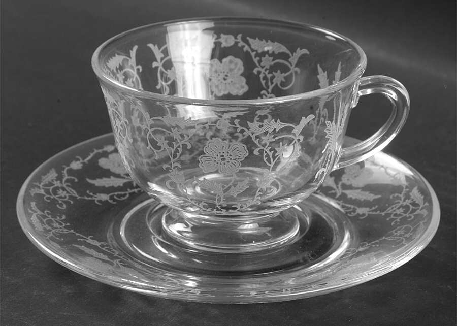 Shirley Cup & Saucer Set by Fostoria-1