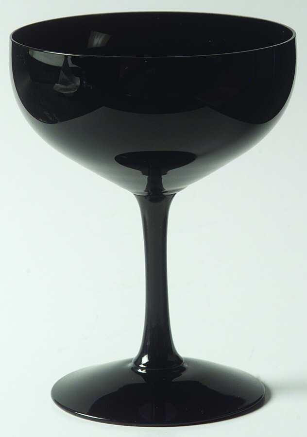 Silhouette Black Champagne/Tall Sherbet by Fostoria-1