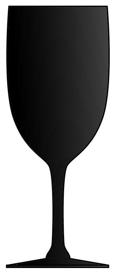 Silhouette Black Water Goblet by Fostoria-1