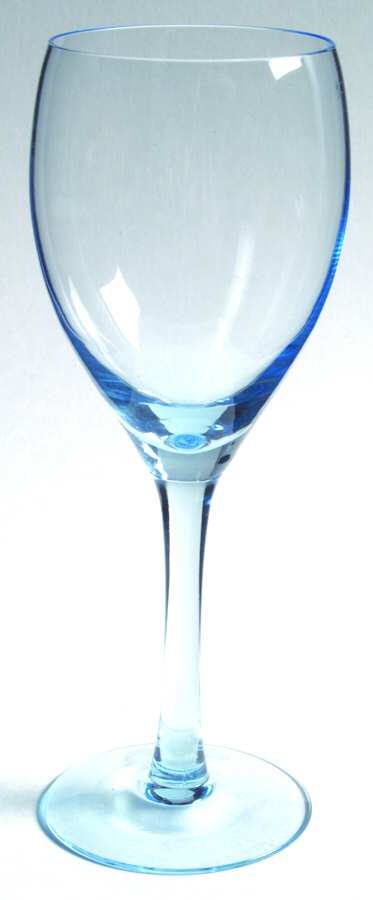 Silhouette Light Blue Tall Water Goblet by Fostoria-1