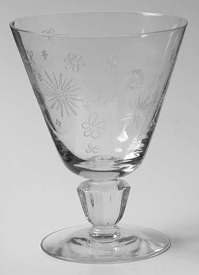 Skyflower Water Goblet by Fostoria-1