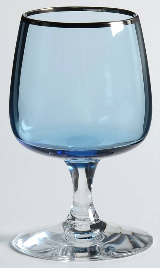 Something Blue Brandy Glass by Fostoria-1