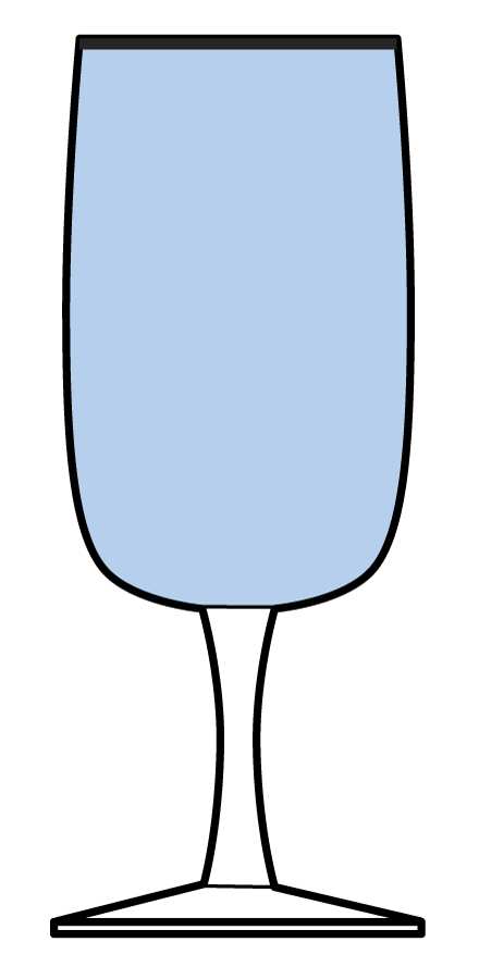 Something Blue Water Goblet by Fostoria-1