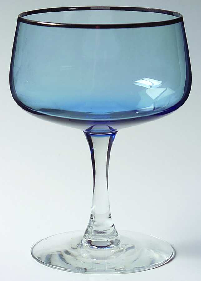 Something Blue Champagne/Tall Sherbet by Fostoria-1