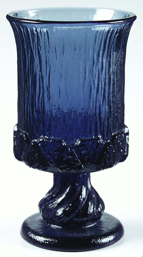 Sorrento Blue Water Goblet by Fostoria-1