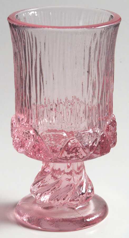 Sorrento Pink Wine Glass by Fostoria-1