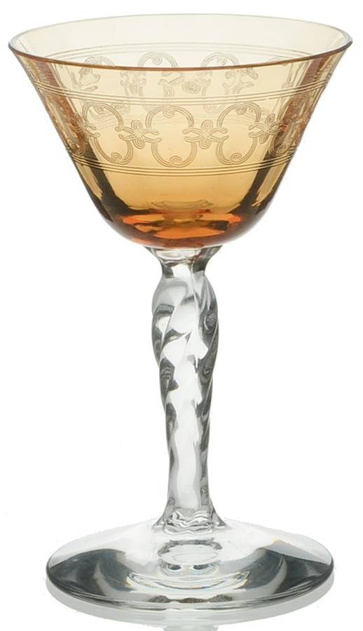 Spartan Amber Liquor Cocktail by Fostoria-1