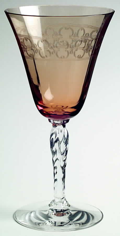 Spartan Amber Water Goblet by Fostoria-1