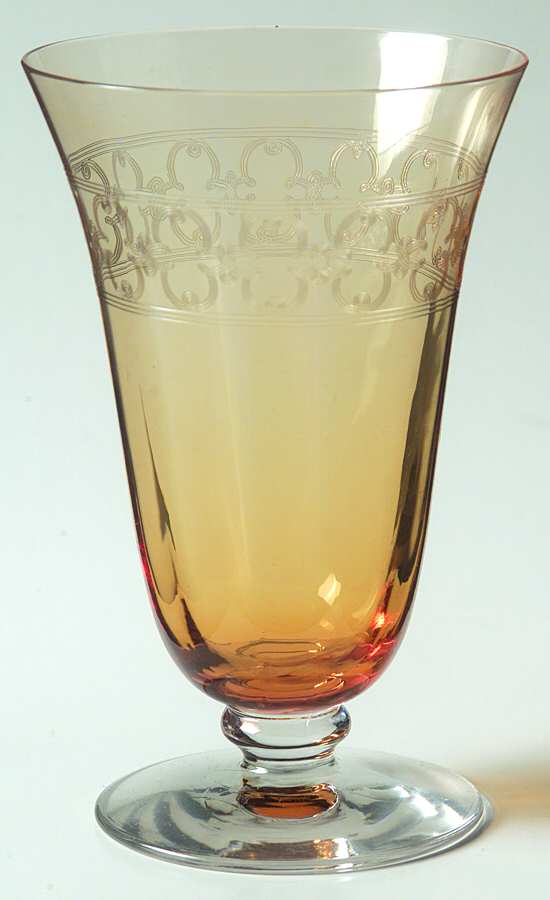Spartan Amber 9 Oz Footed Tumbler by Fostoria-1
