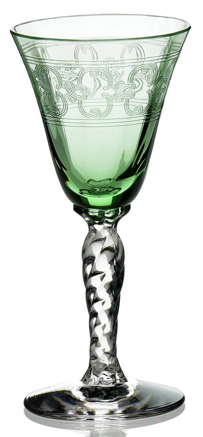 Spartan Green Cordial Glass by Fostoria-1