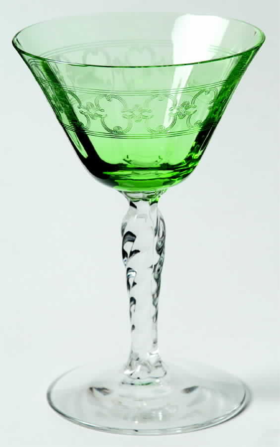 Spartan Green Liquor Cocktail by Fostoria-1