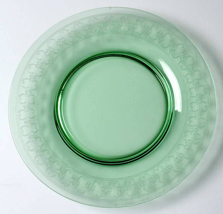 Spartan Green Luncheon Plate by Fostoria-1