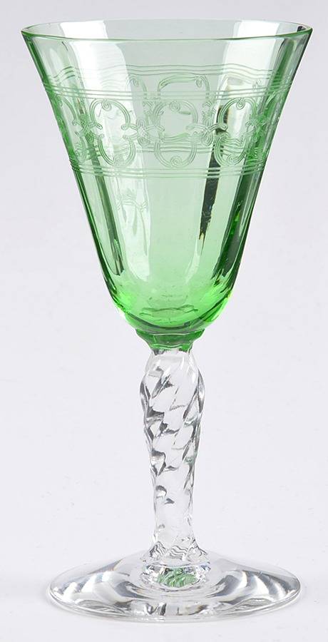 Spartan Green Wine Glass by Fostoria-1