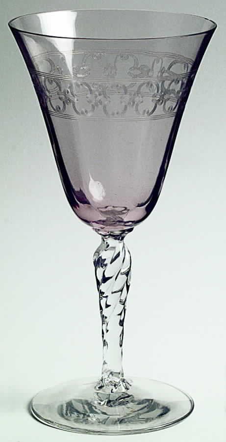Spartan Orchid (Lightt, Purple) Water Goblet by Fostoria-1