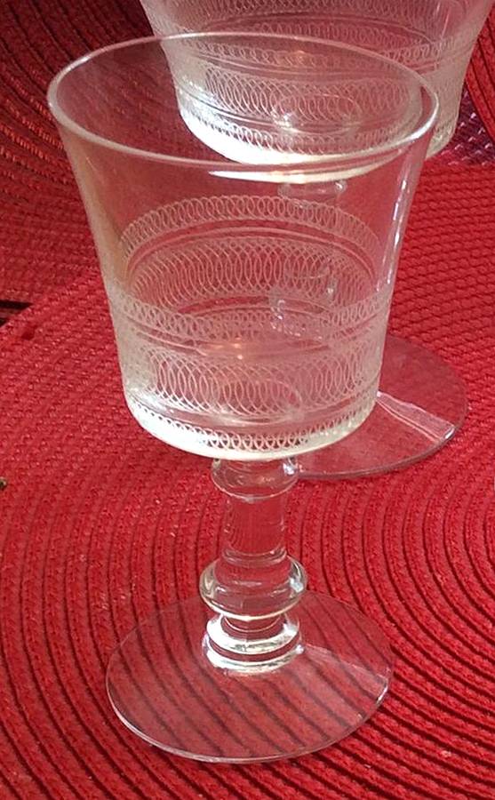 Spencerian Wine Glass by Fostoria-1