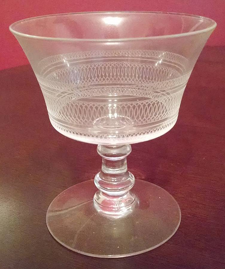 Spencerian Low Sherbet by Fostoria-1