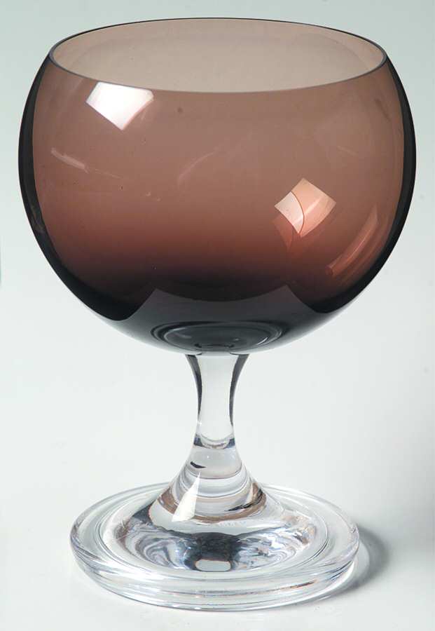 Sphere Brown Water Goblet by Fostoria-1