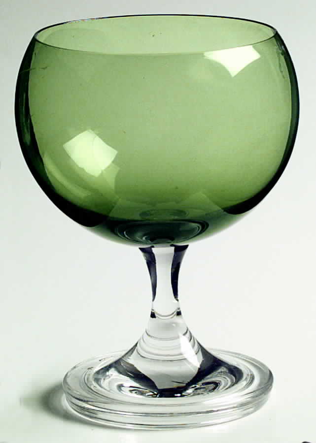 Sphere Green Water Goblet by Fostoria-1