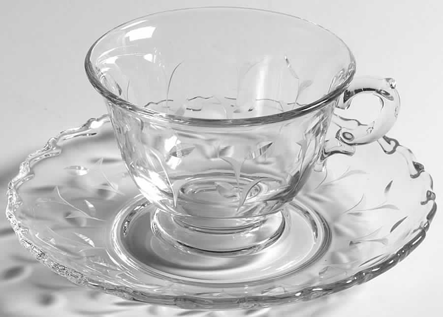 Sprite Cup & Saucer Set by Fostoria-1