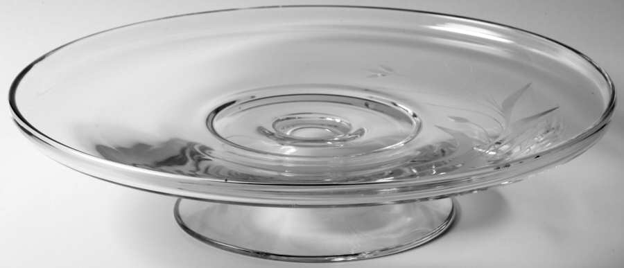 Spray Round Cake Stand by Fostoria-1