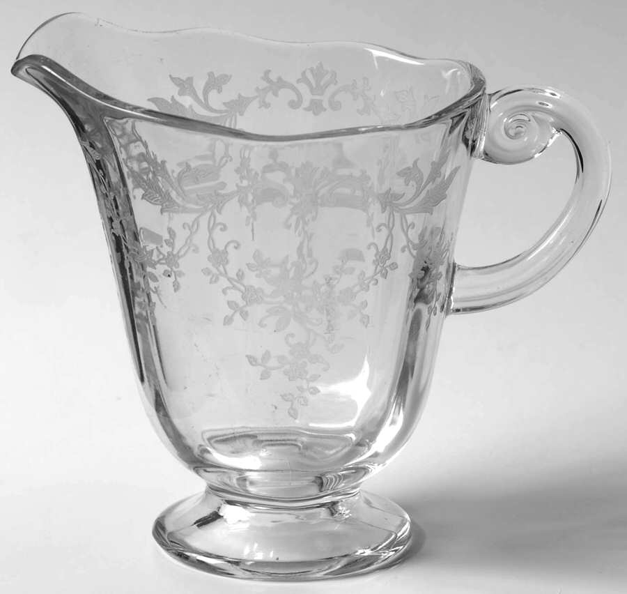 Springtime (Stem #6012, Etch 318) Creamer by Fostoria-1