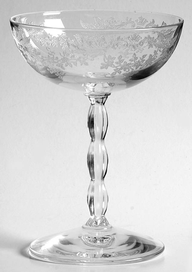 Springtime (Stem #6012, Etch 318) Champagne/Tall Sherbet by Fostoria-1