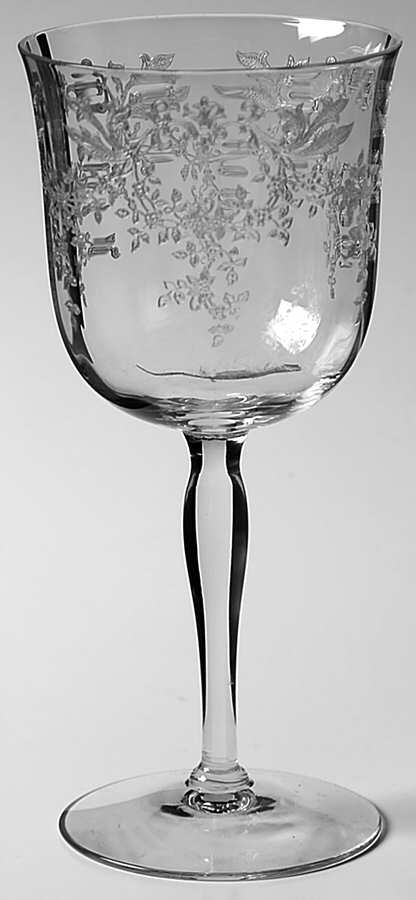 Springtime (Stem 891, Etch 318) Water Goblet by Fostoria-1
