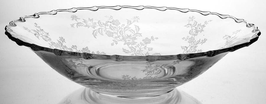 Starflower 12" Round Flared Bowl by Fostoria-1