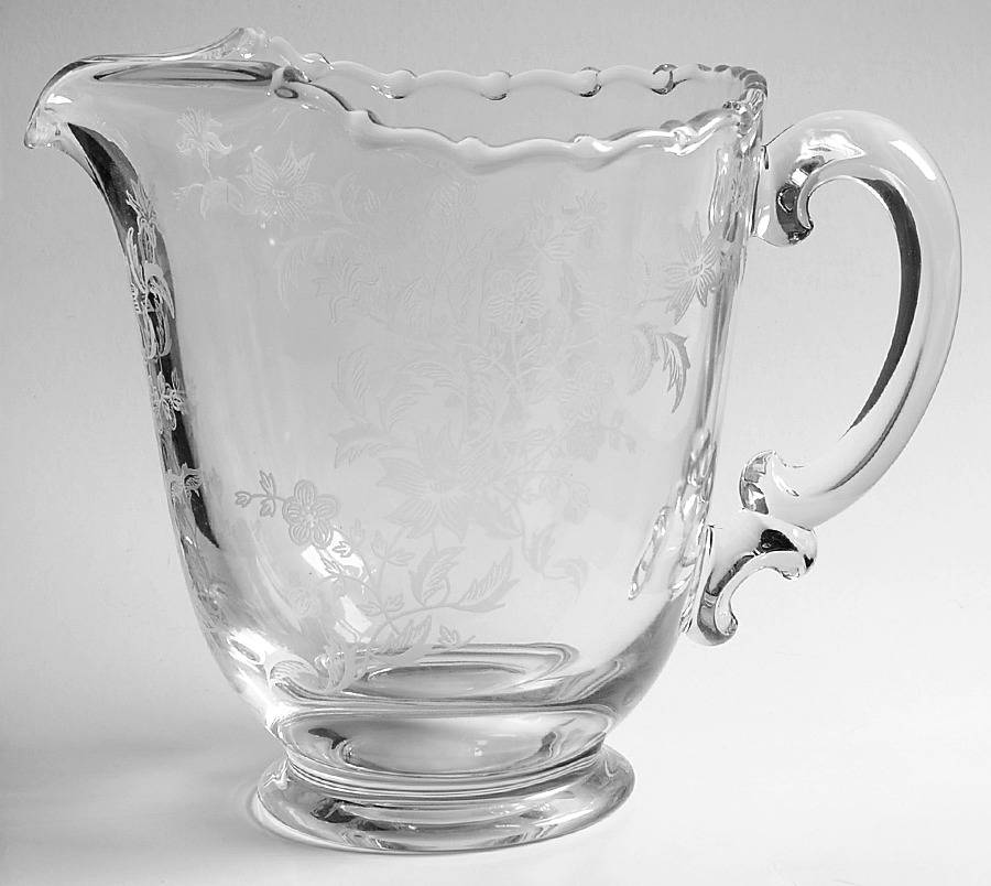 Starflower 48 Oz Ice Lip Jug by Fostoria-1