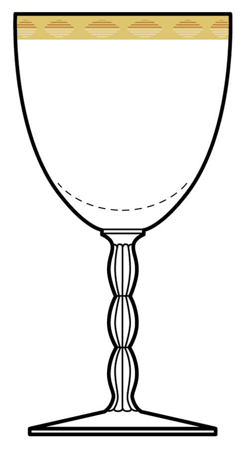 St Regis (#6012, Decor #616) Water Goblet by Fostoria-1