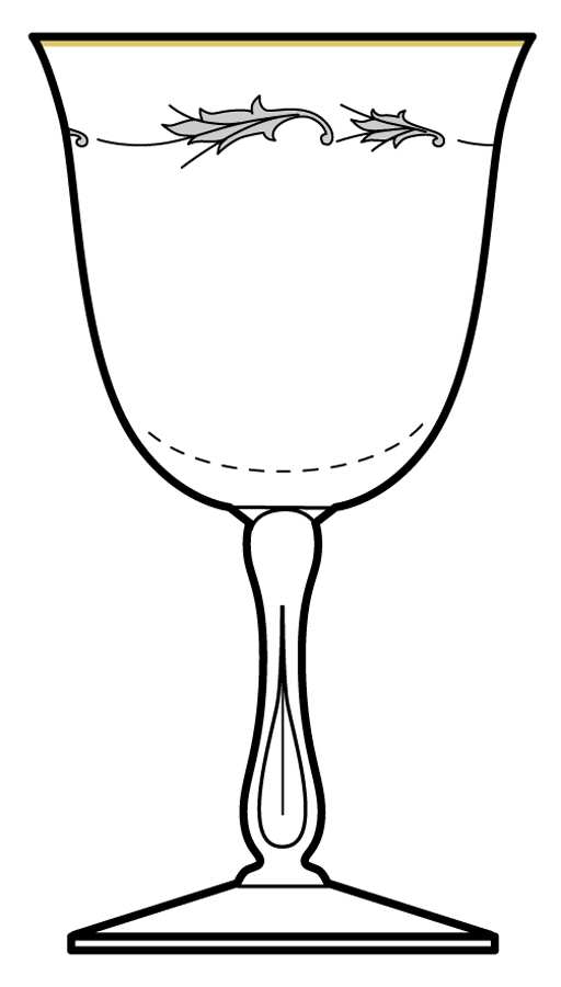 Sunglow Water Goblet by Fostoria-1