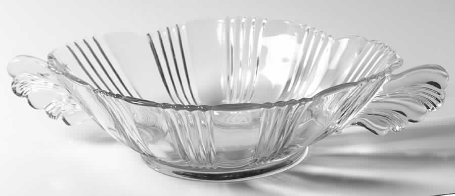 Sunray Clear 11" Handled Bowl by Fostoria-1