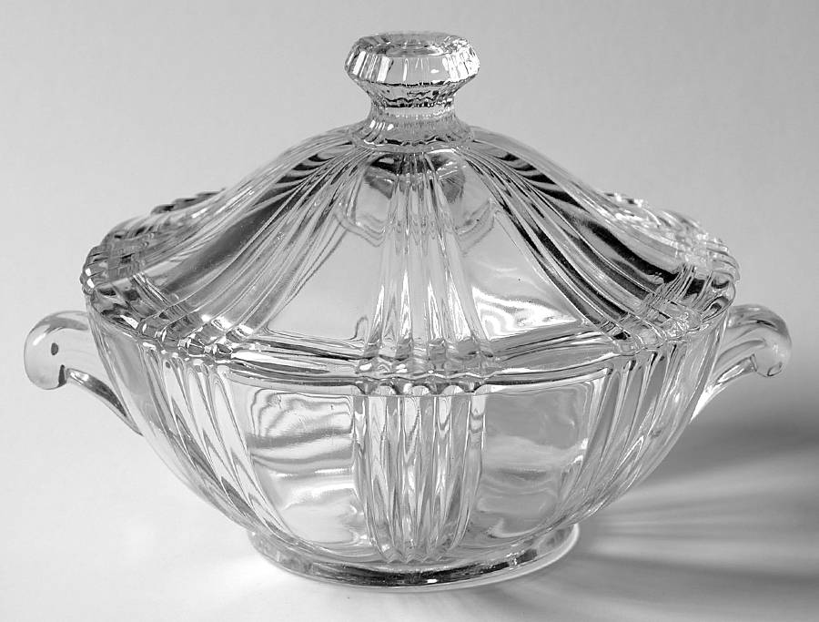 Sunray Clear Onion Soup & Cover by Fostoria-1