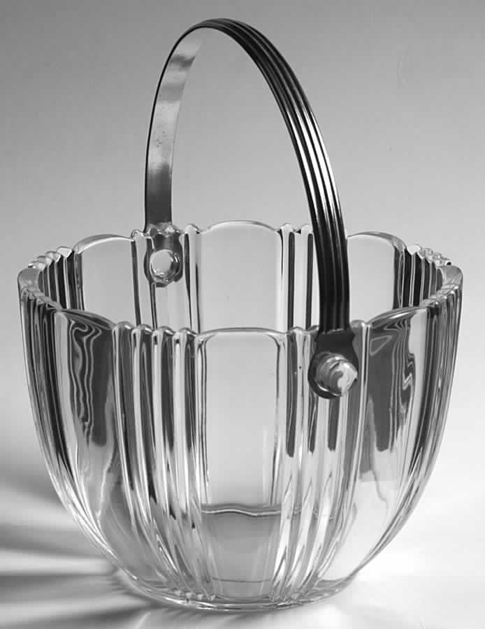 Sunray Clear Ice Bucket by Fostoria-1