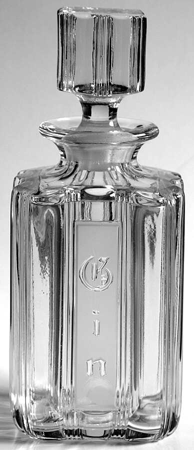 Sunray Clear Gin Decanter & Stopper by Fostoria-1