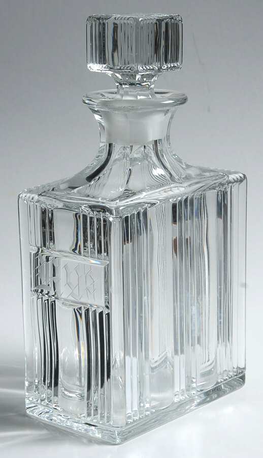 Sunray Clear Rye Decanter with Stopper by Fostoria-1