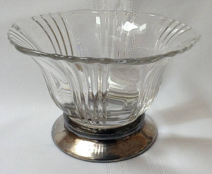 Sunray Clear Footed Mayonnaise Bowl by Fostoria-1