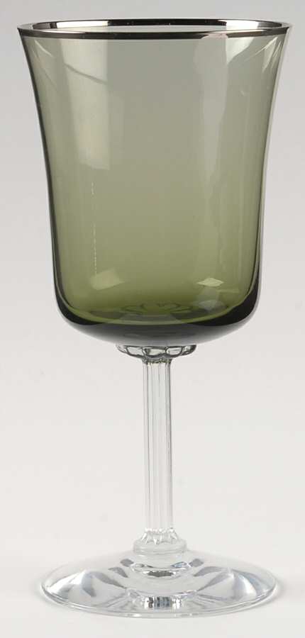 Tenderness Green Water Goblet by Fostoria-1