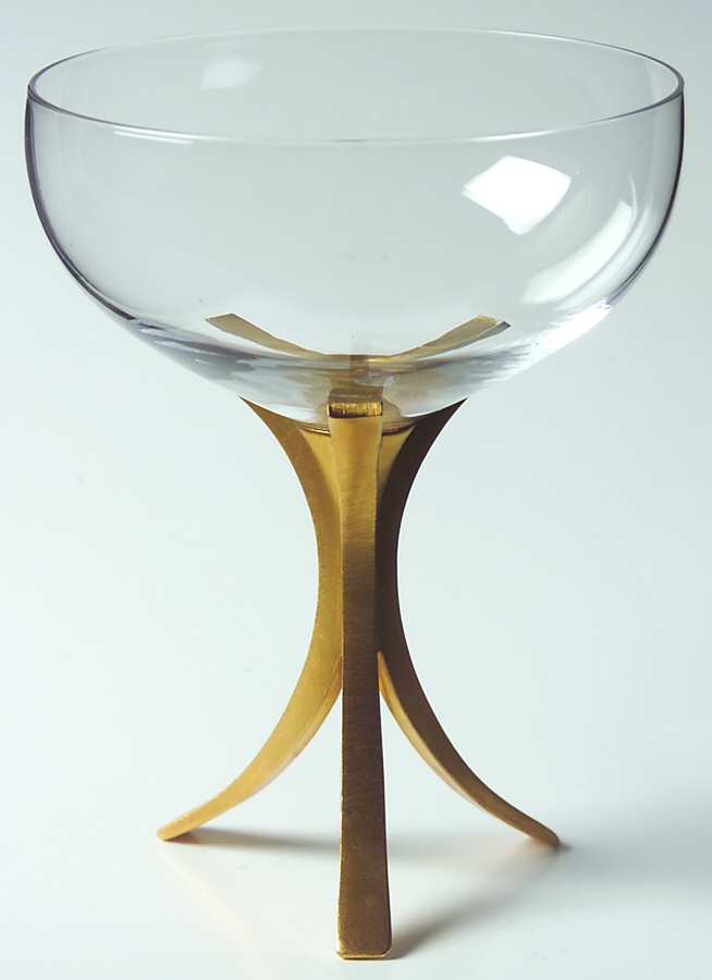 Triumph Gold (Gold Stem, Stem 6112) Champagne/Tall Sherbet by Fostoria-1