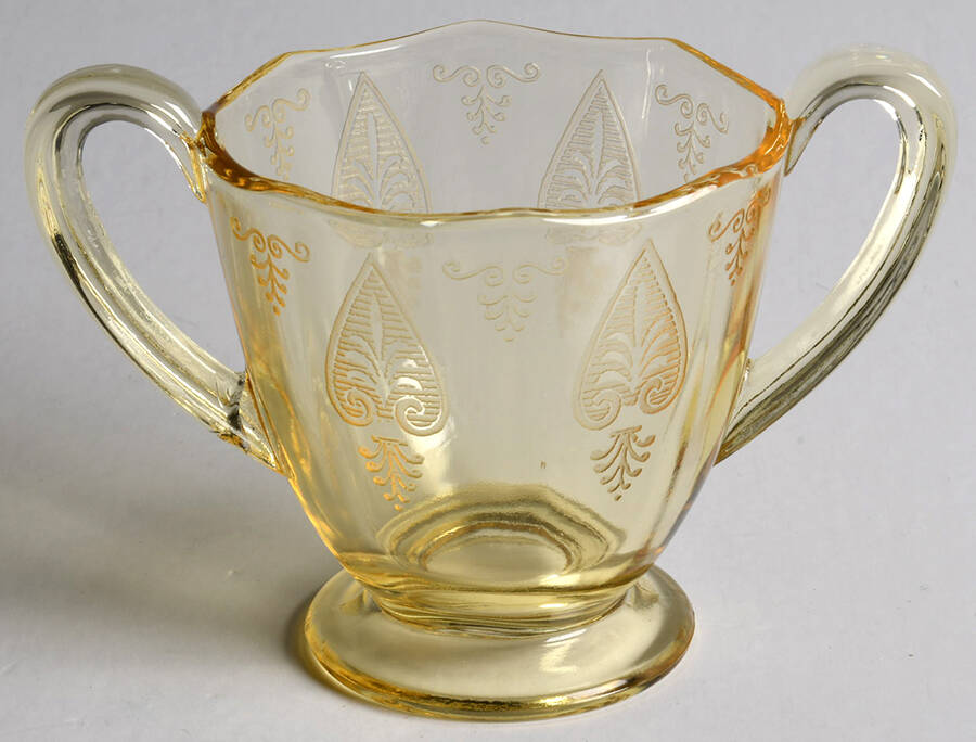 Trojan Topaz Mini Open Sugar by Fostoria-1