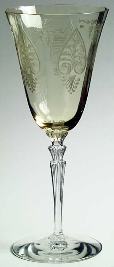 Trojan Topaz Water Goblet by Fostoria-1