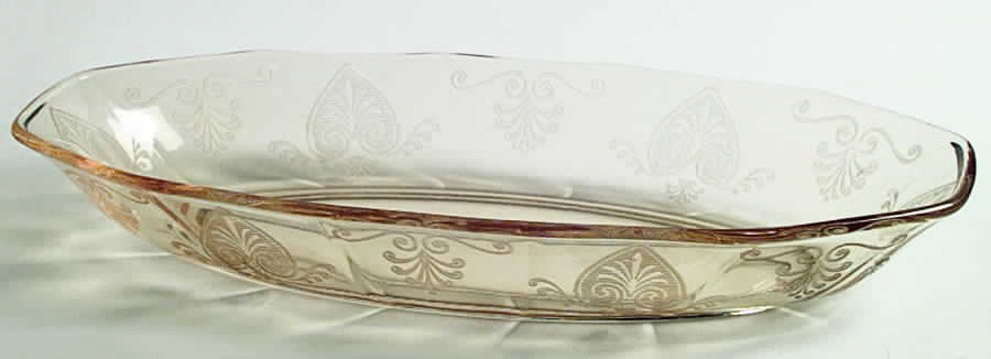 Trojan Topaz 11" Oval Celery by Fostoria-1
