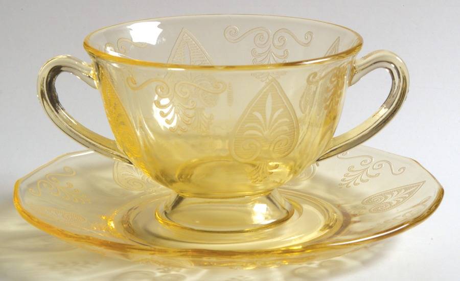 Trojan Topaz Bouillon Cup by Fostoria-1
