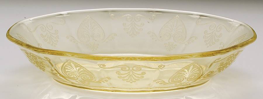 Trojan Topaz 9" Oval Baker by Fostoria-1