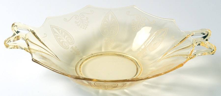 Trojan Topaz Large Dessert Bowl by Fostoria-1